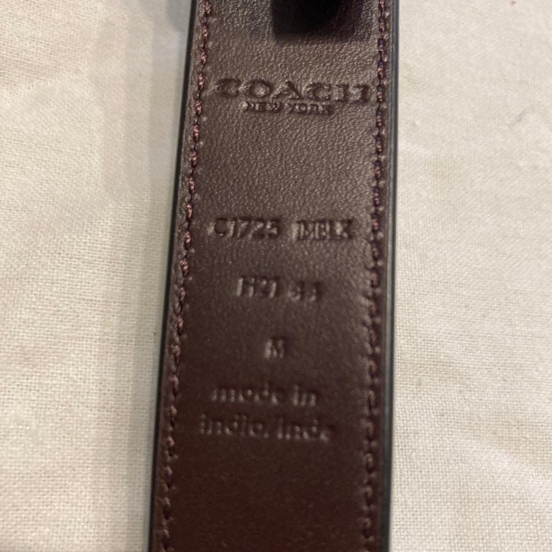 COACH ブラックレザーベルト