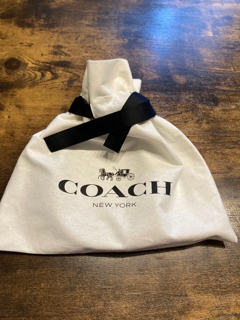 COACH ブラックレザーベルト