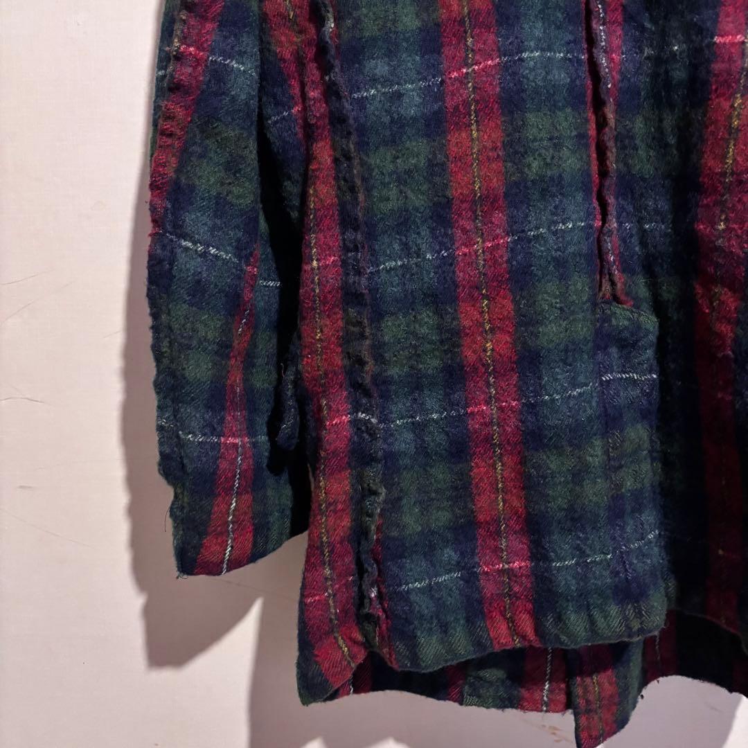 コムデギャルソン　オム　Pコート　チェックSS