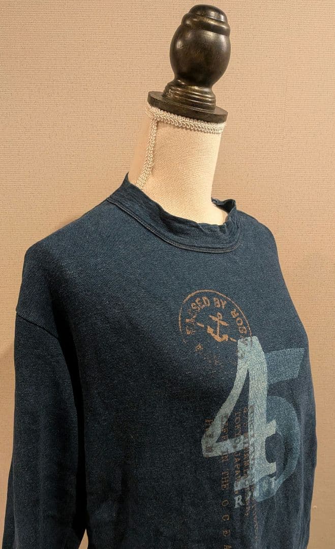 櫻*杏様 45 R トレーナー スウェット 裏毛 インディゴ