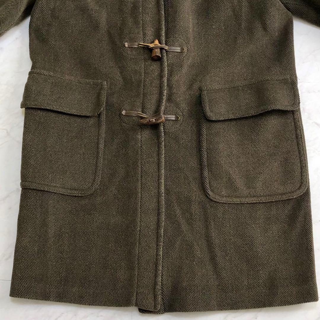 【白タグ 希少色】グローバーオール ダッフルコート キングストン ヘリンボーン