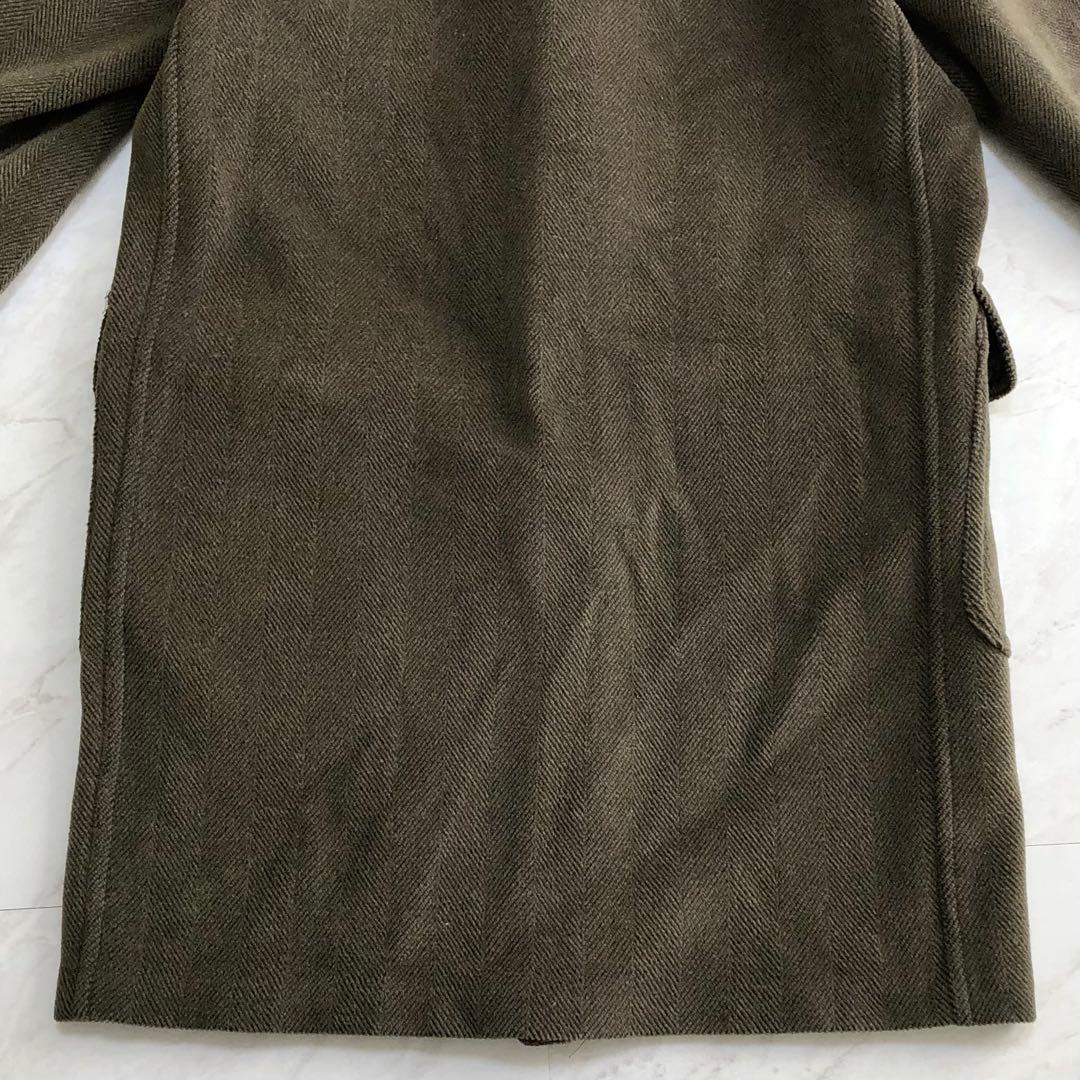 【白タグ 希少色】グローバーオール ダッフルコート キングストン ヘリンボーン