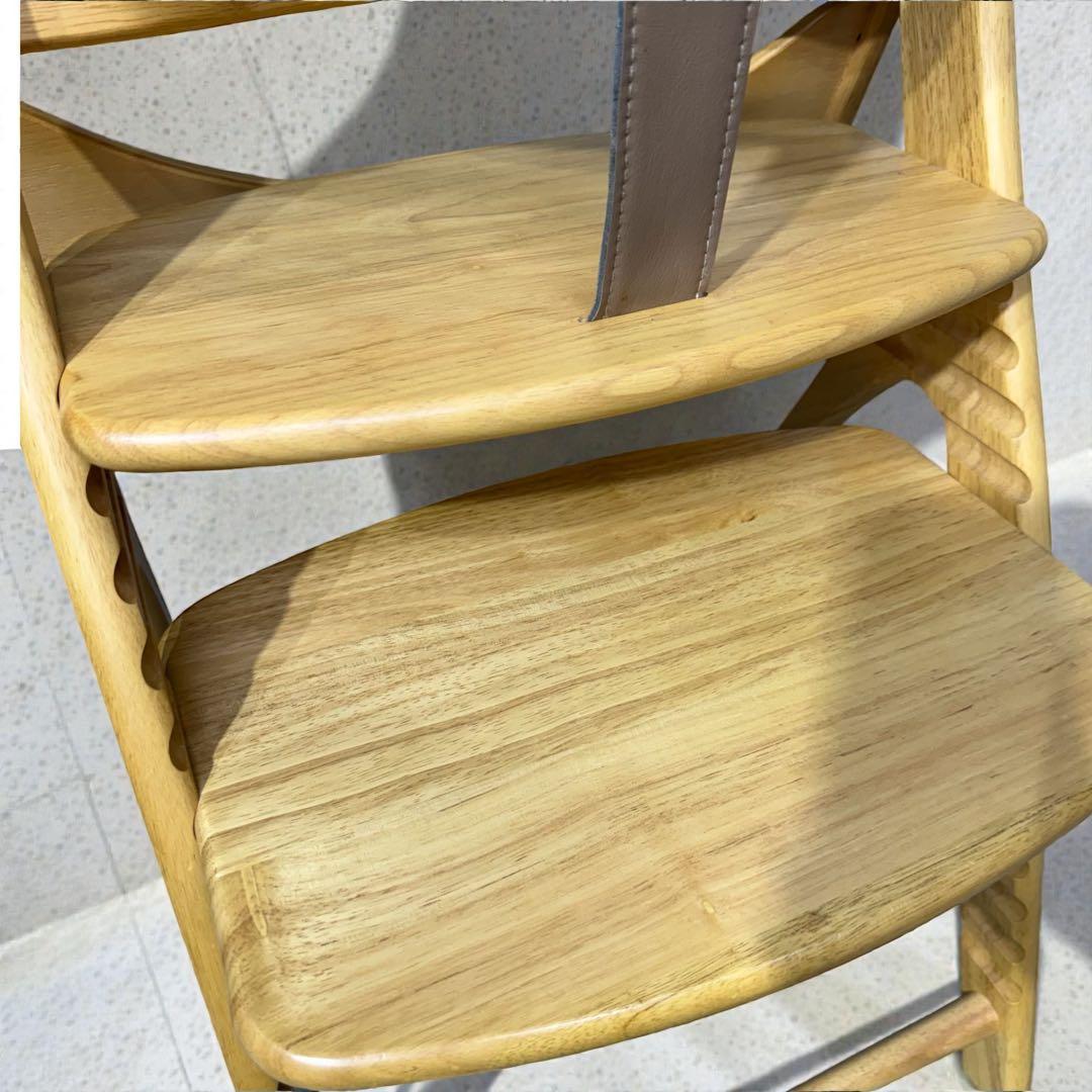 大和屋 アッフルチェア A01 ピュアナチュラル 折りたたみテーブル付 美品