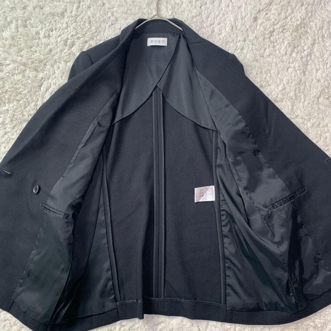 未使用 プラステ PLST ダブル テーラード ジャケット　黒 ウォッシャブル
