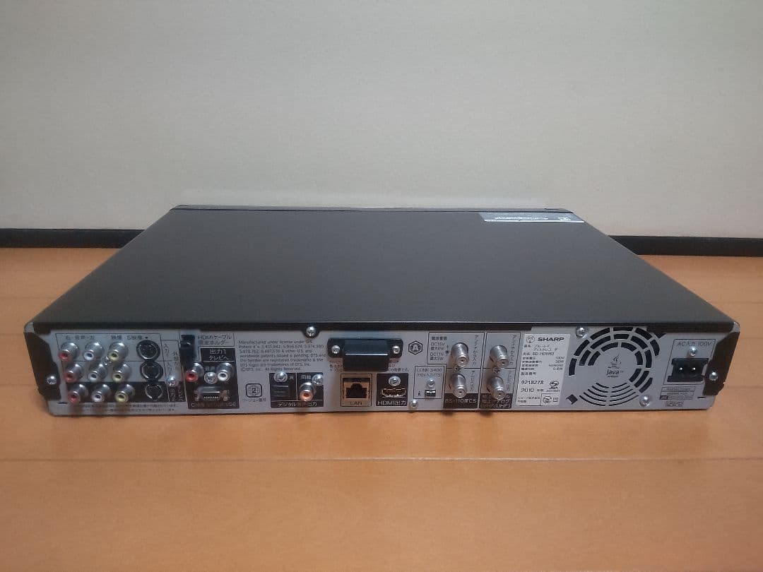 シャープ　AQUOS　BD―HDW63 320GB→1TB プチメンテ済み