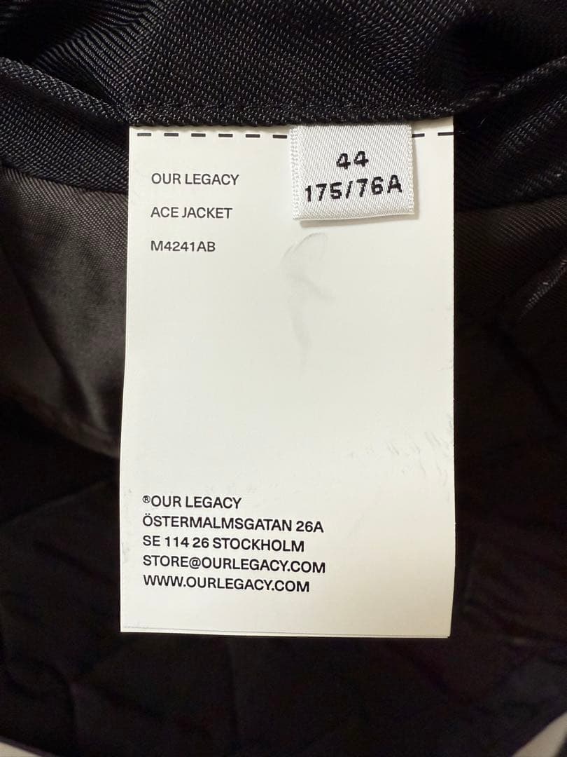mm様用【新品未使用】OUR LEGACY ACE JACKET 44