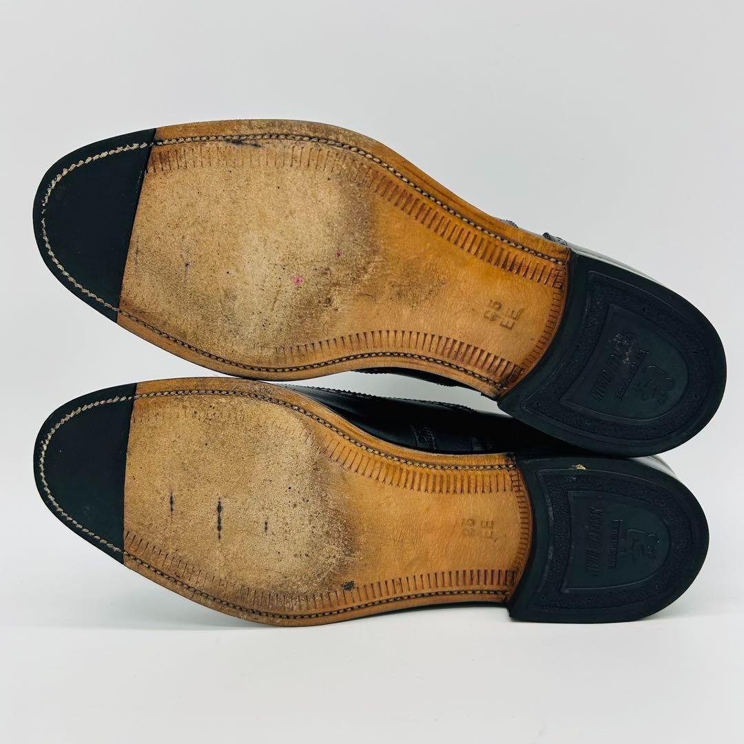 スコッチグレイン ウィングチップ フルブローグ 25cm ブラック 内羽根 革靴