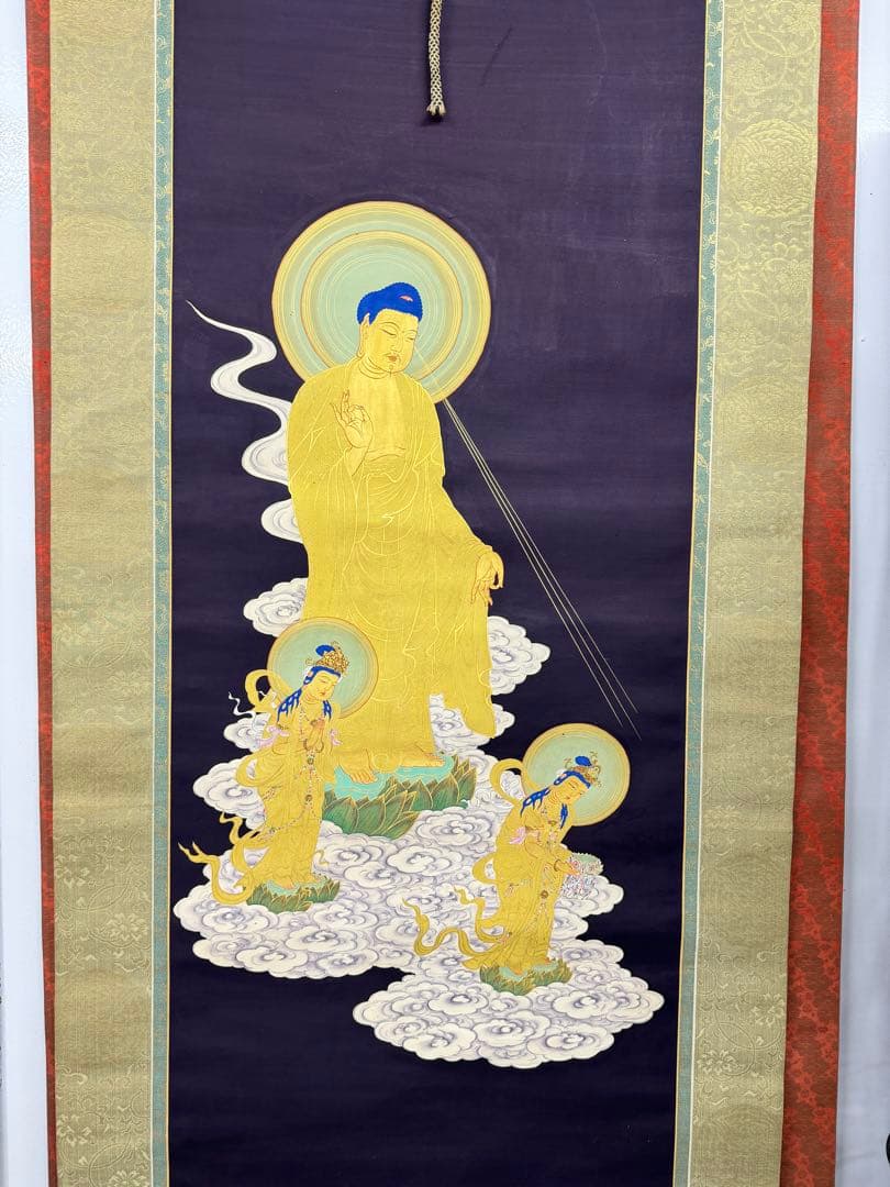 ともや専用　仏画 阿弥陀三尊来迎図 仏像