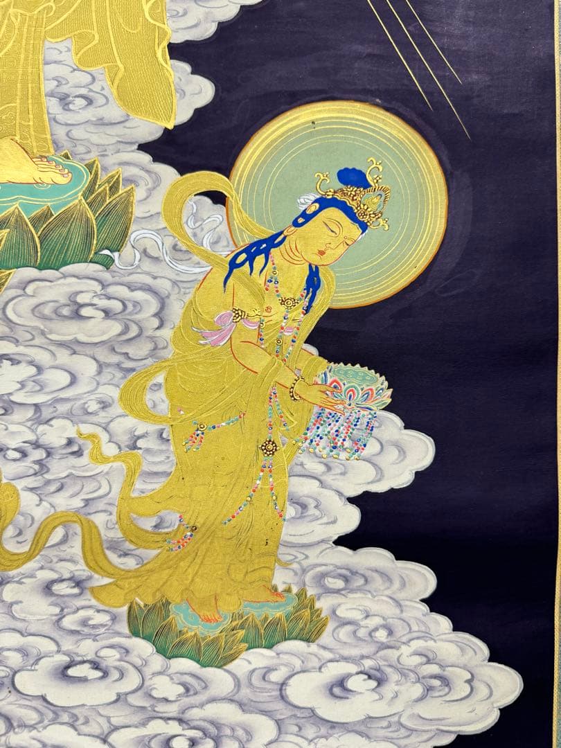 ともや専用　仏画 阿弥陀三尊来迎図 仏像