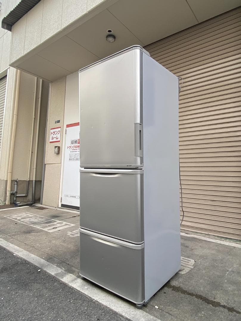 A436◆シャープ 3ドア 冷蔵庫 350L SJ-WA35B-S どっちもドア