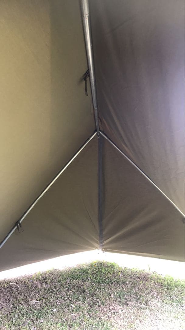 取説付《テンマク大炎幕・DX仕様》二股フレーム＋棟ポールセット　快適空間楽々設営