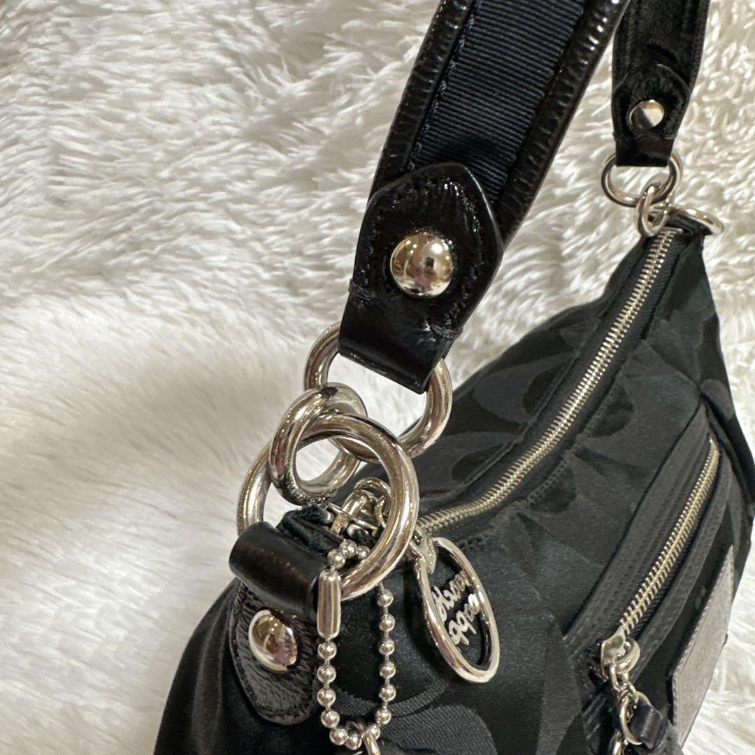 COACH コーチ　ポピー　黒　ワンショルダーバッグ ハンドバッグ　y2k
