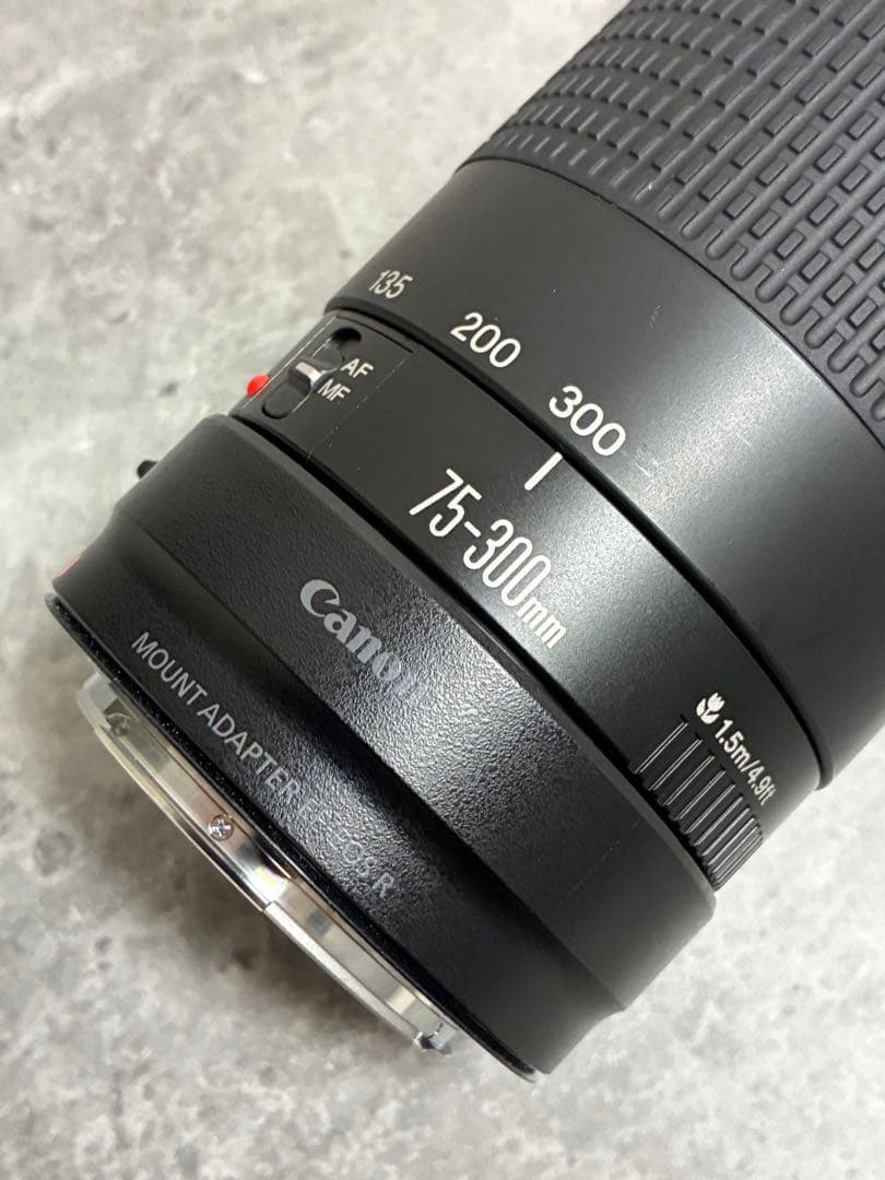 ⭐️美品⭐️Canon EF 75-300 III & EF-EOS R アダプター
