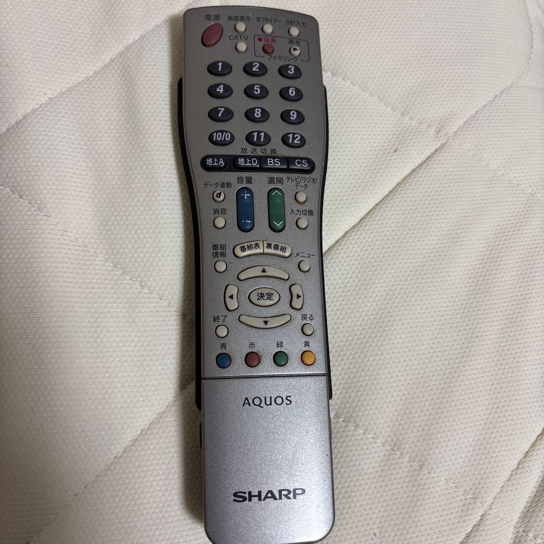 SHARP AQUOS テレビ用リモコン