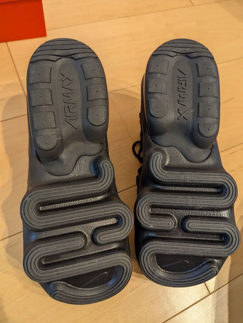 NIKE エアマックスココサンダル24 黒レース柄