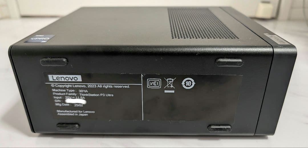 ThinkStation P3 Ultra RTX3050 超美品