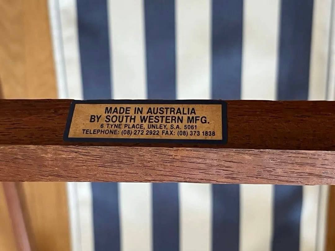 オーストラリア製 SOU WESTER 折り畳みチェア ビーチチェア 紅の豚