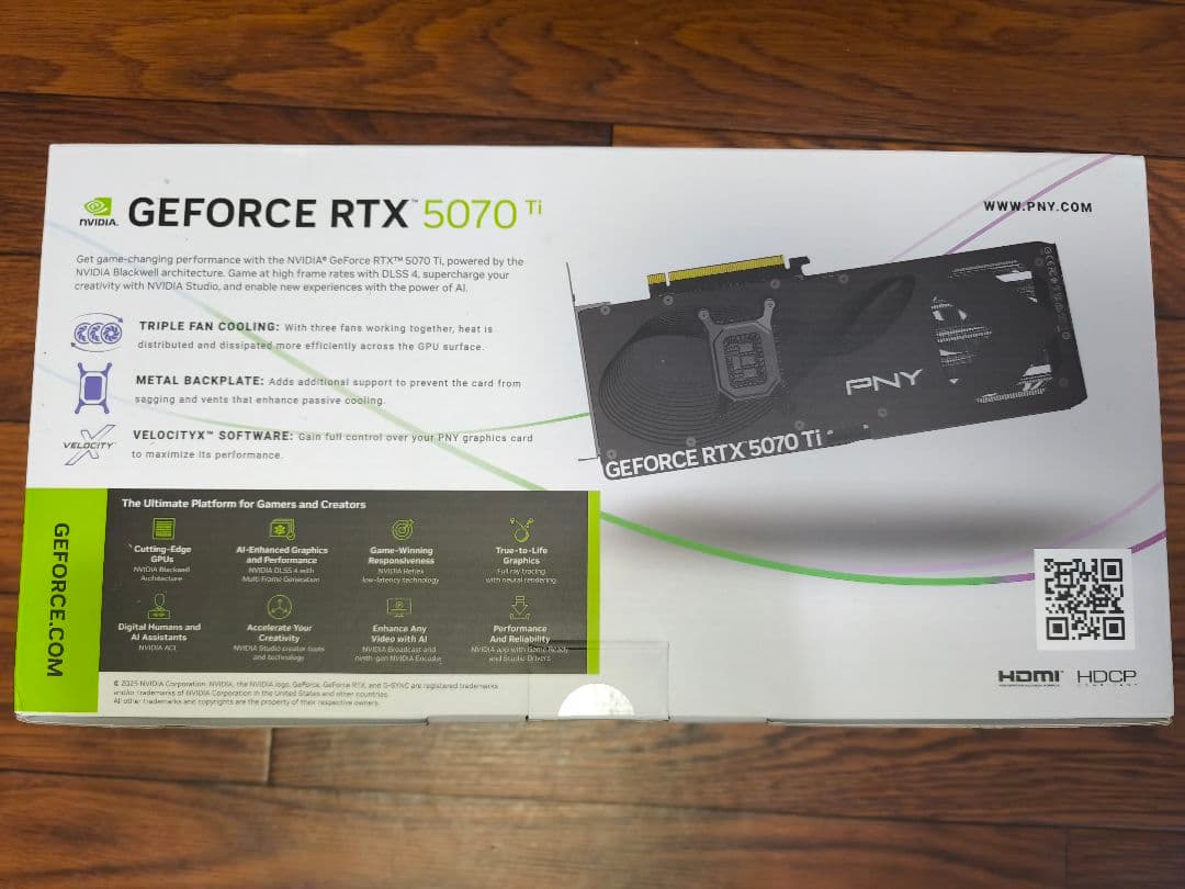 【新品】PNY GeForce RTX RTX5070Ti