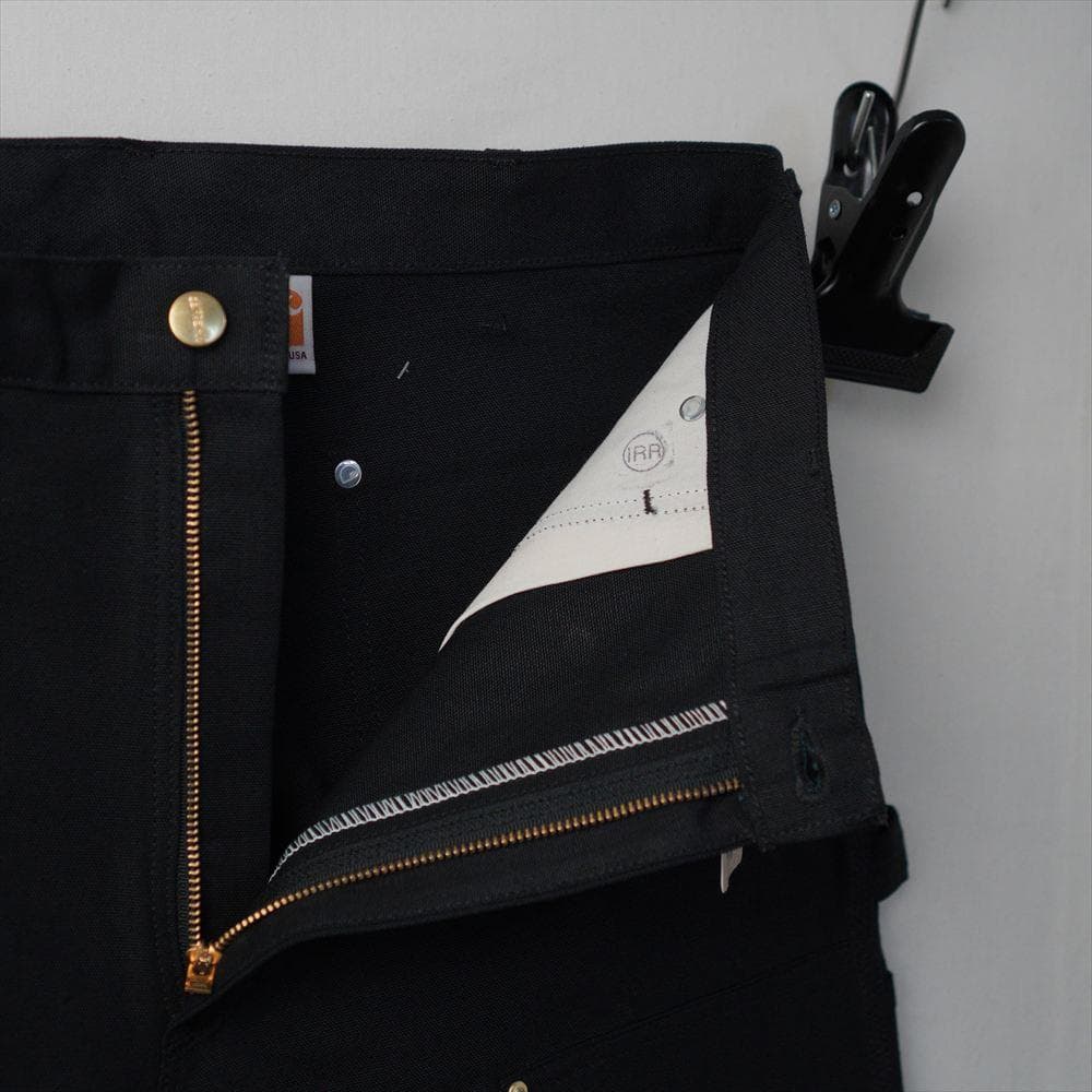 10s カーハート ダブルニー ワークパンツ 黒 USA製 デッドストック