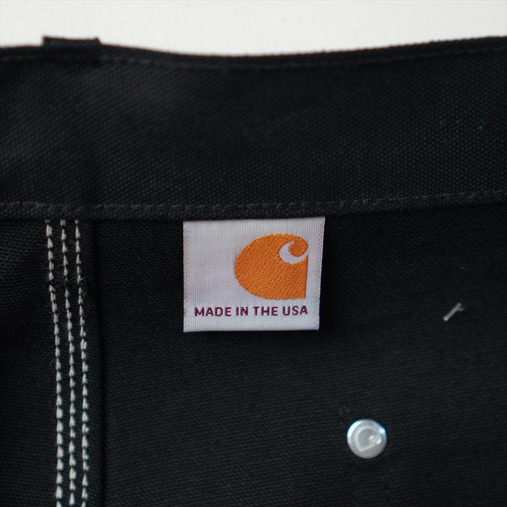 10s カーハート ダブルニー ワークパンツ 黒 USA製 デッドストック