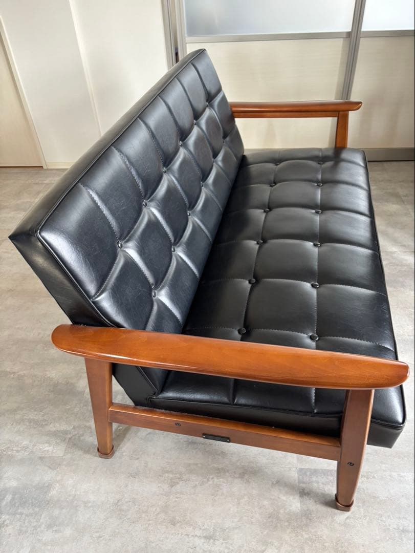 【引き取り限定】カリモク 60 K 2シーター ソファー 黒