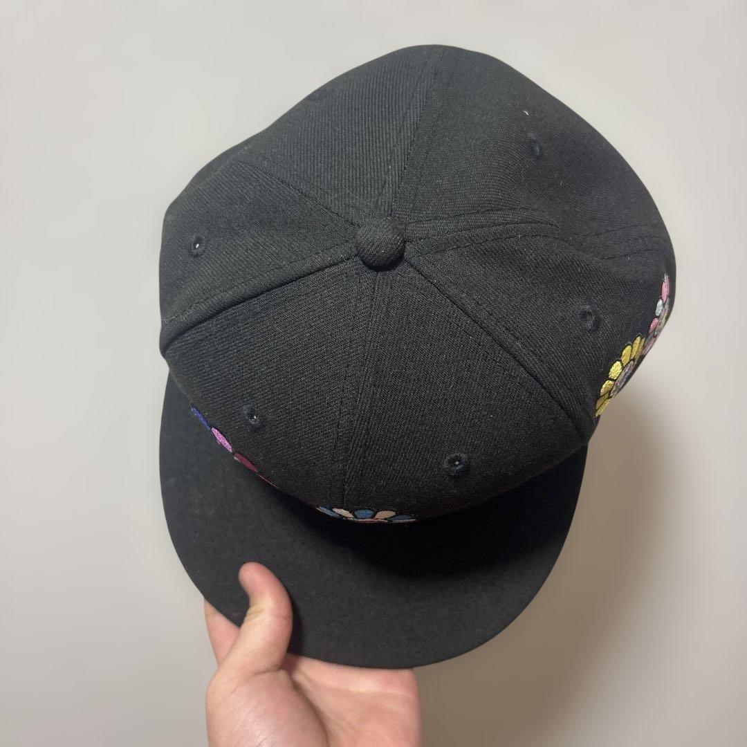 カラフル花刺繍 ブラックキャップ 7 1/4 値段交渉可超美品村上隆✖️ニューエラ