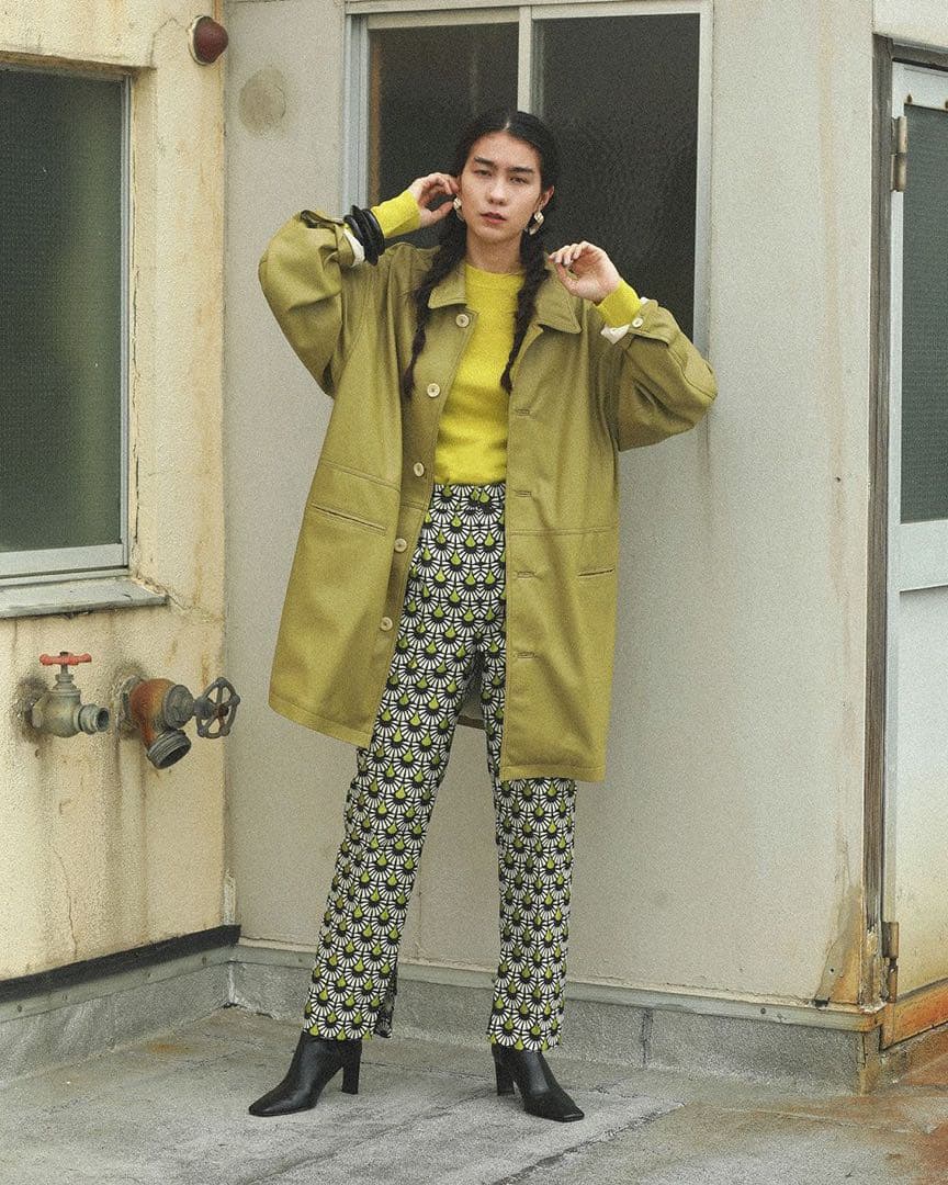 TODAYFUL 38 ジャガードスリットトラウザース