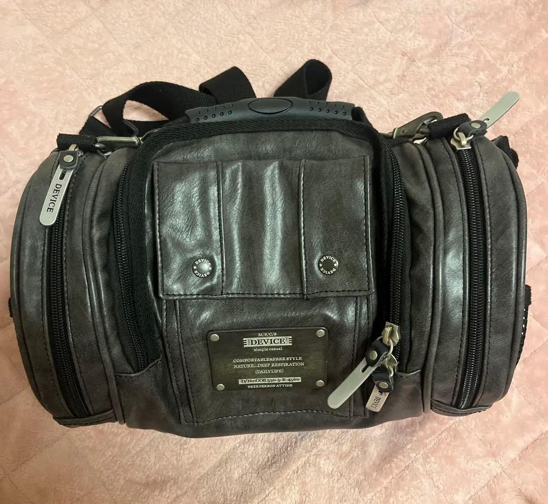 ブラック 黒 y2k DEVICE ドラムバッグ 4way