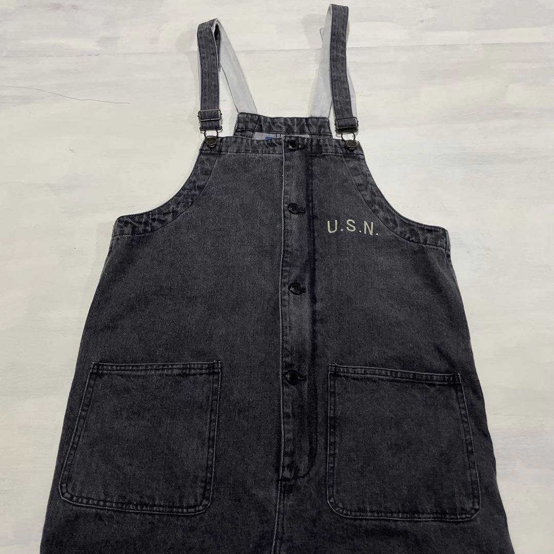 HUSTON USNAVY N-1デッキパンツ　USNロゴ入り