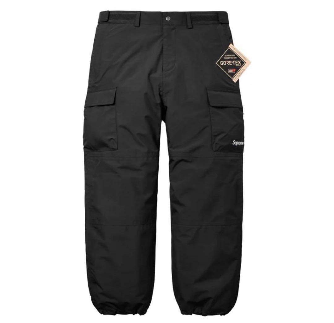 Supreme GORE-TEX 黒 カーゴパンツ