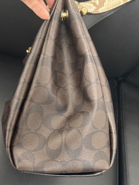 【purin3008】COACH ショルダーバッグ PVC×レザー