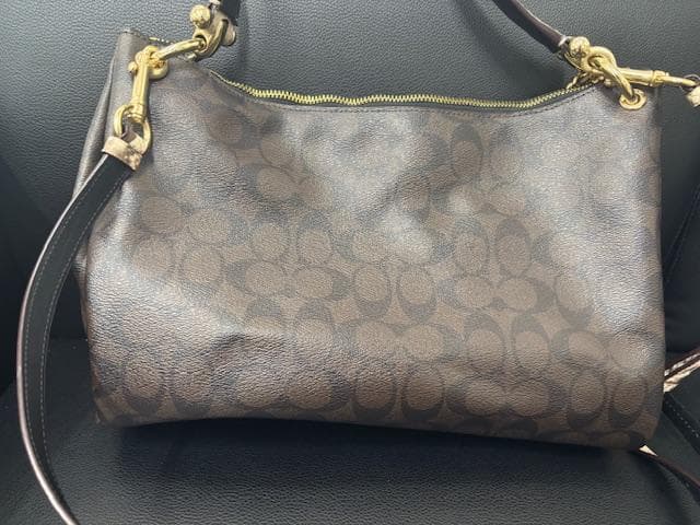 【purin3008】COACH ショルダーバッグ PVC×レザー