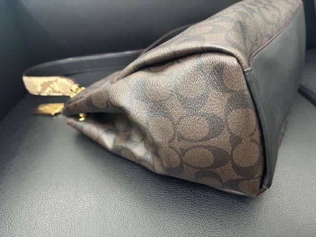 【purin3008】COACH ショルダーバッグ PVC×レザー