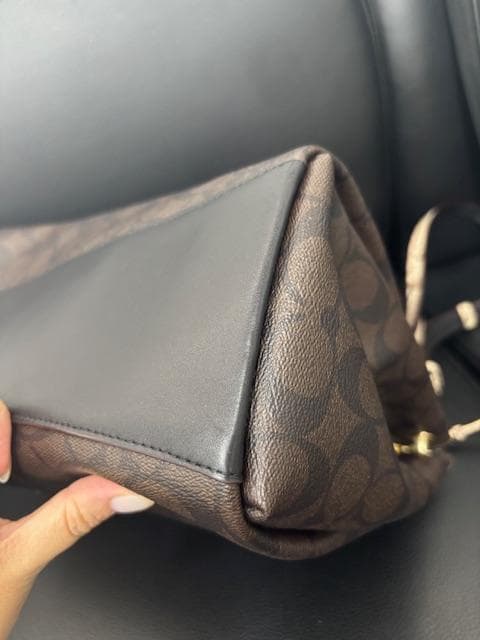 【purin3008】COACH ショルダーバッグ PVC×レザー