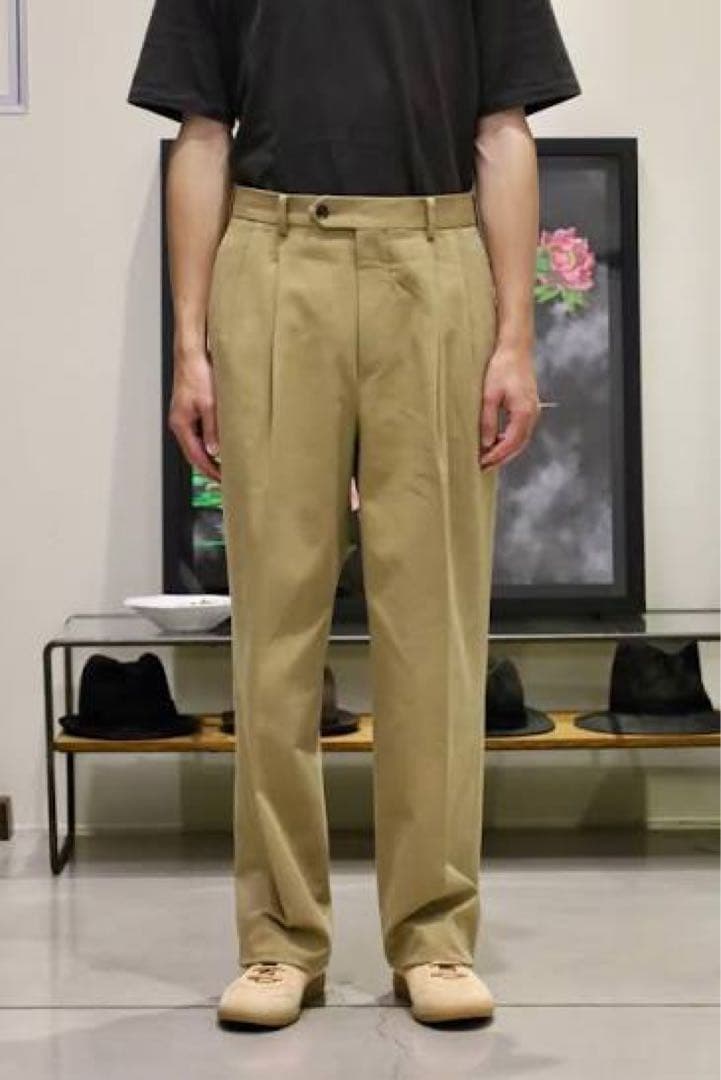 パンツ auralee WASHED HEAVY CHINO SLACKS