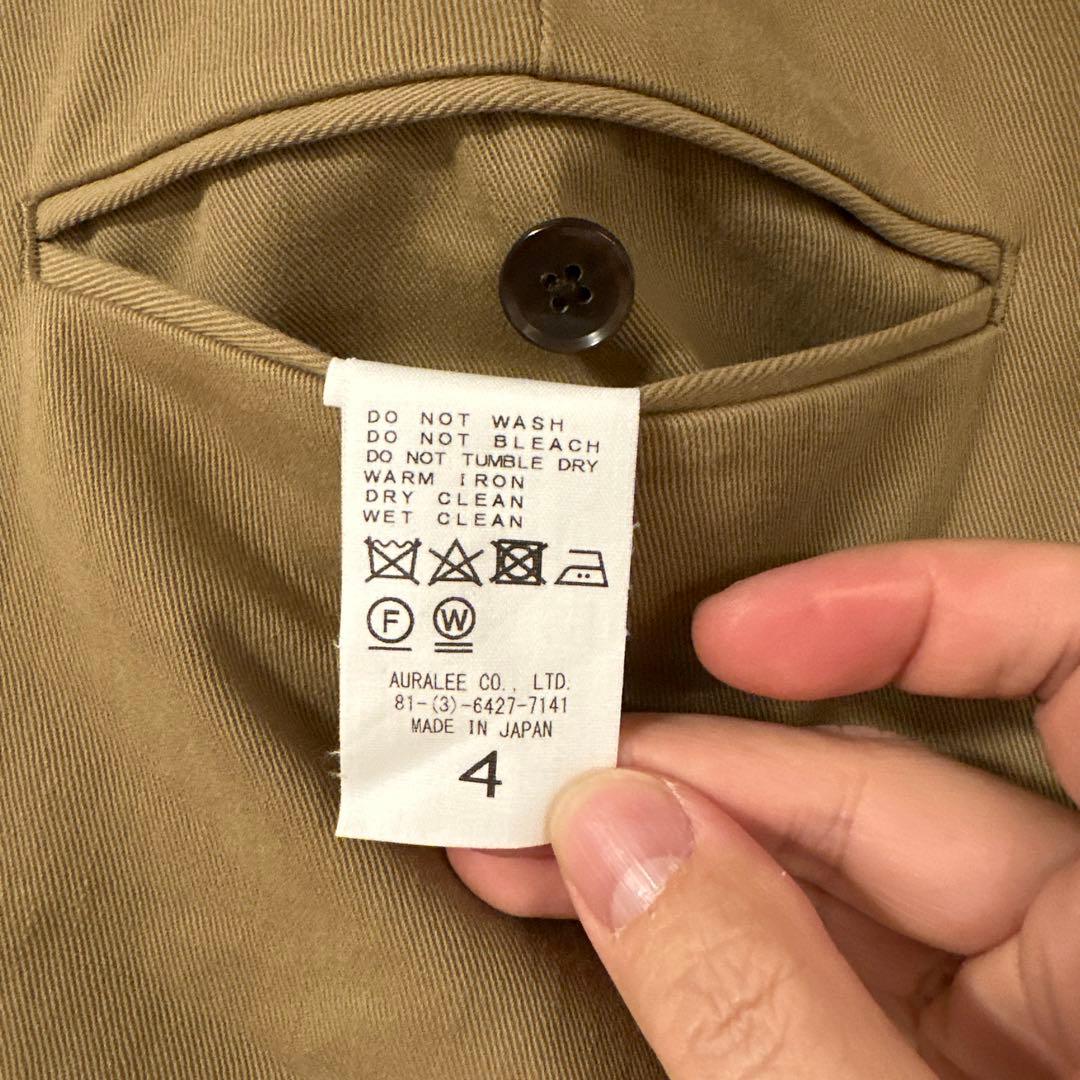 パンツ auralee WASHED HEAVY CHINO SLACKS