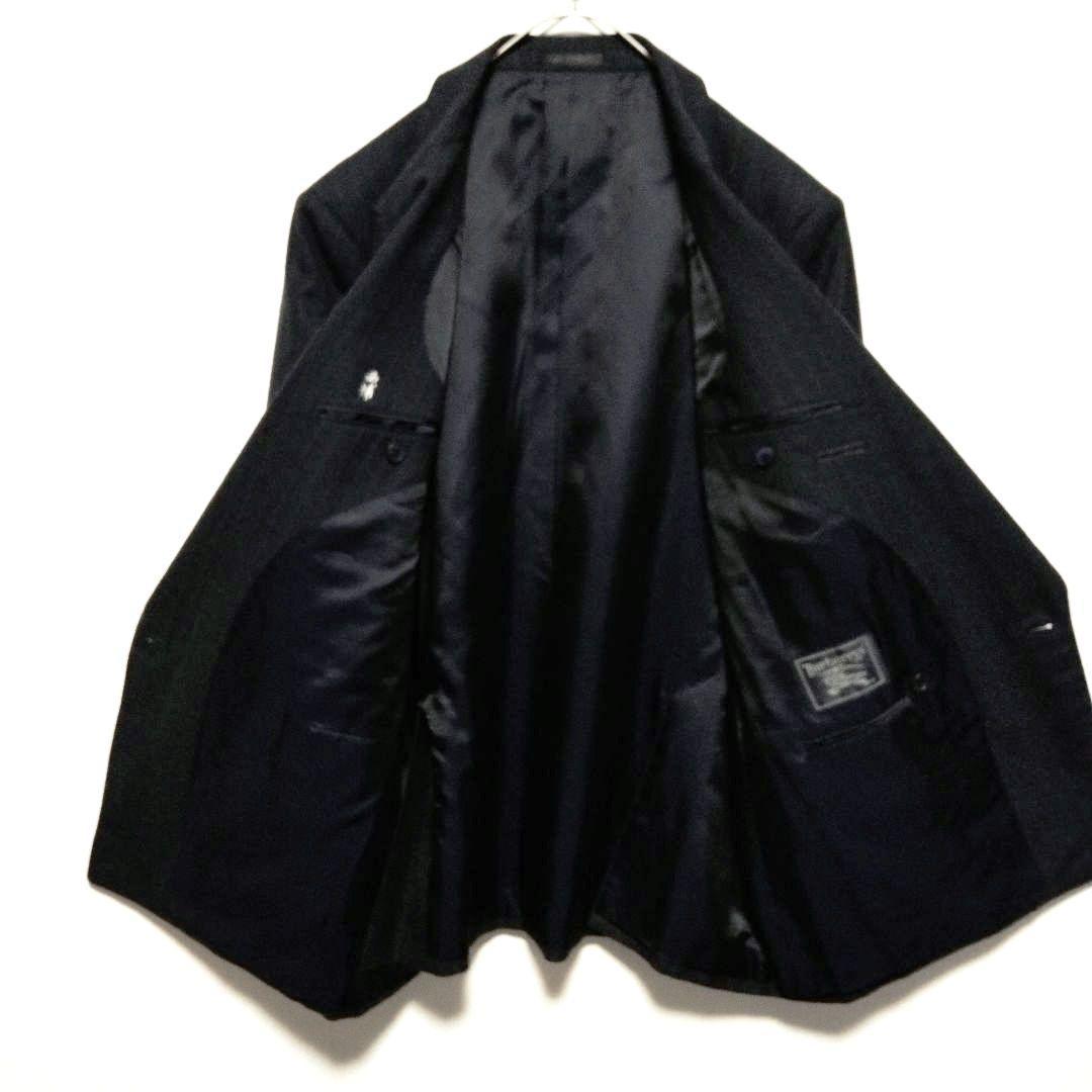 バーバリーズ　ダブルスーツ　セットアップ　ストライプ　総裏　BB5