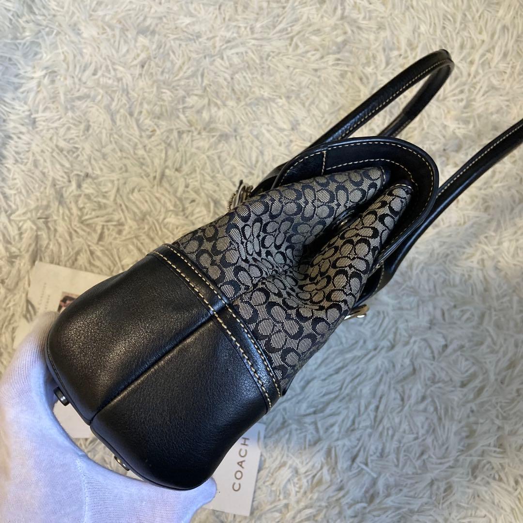 極美品 vintage coach old mini Boston flap