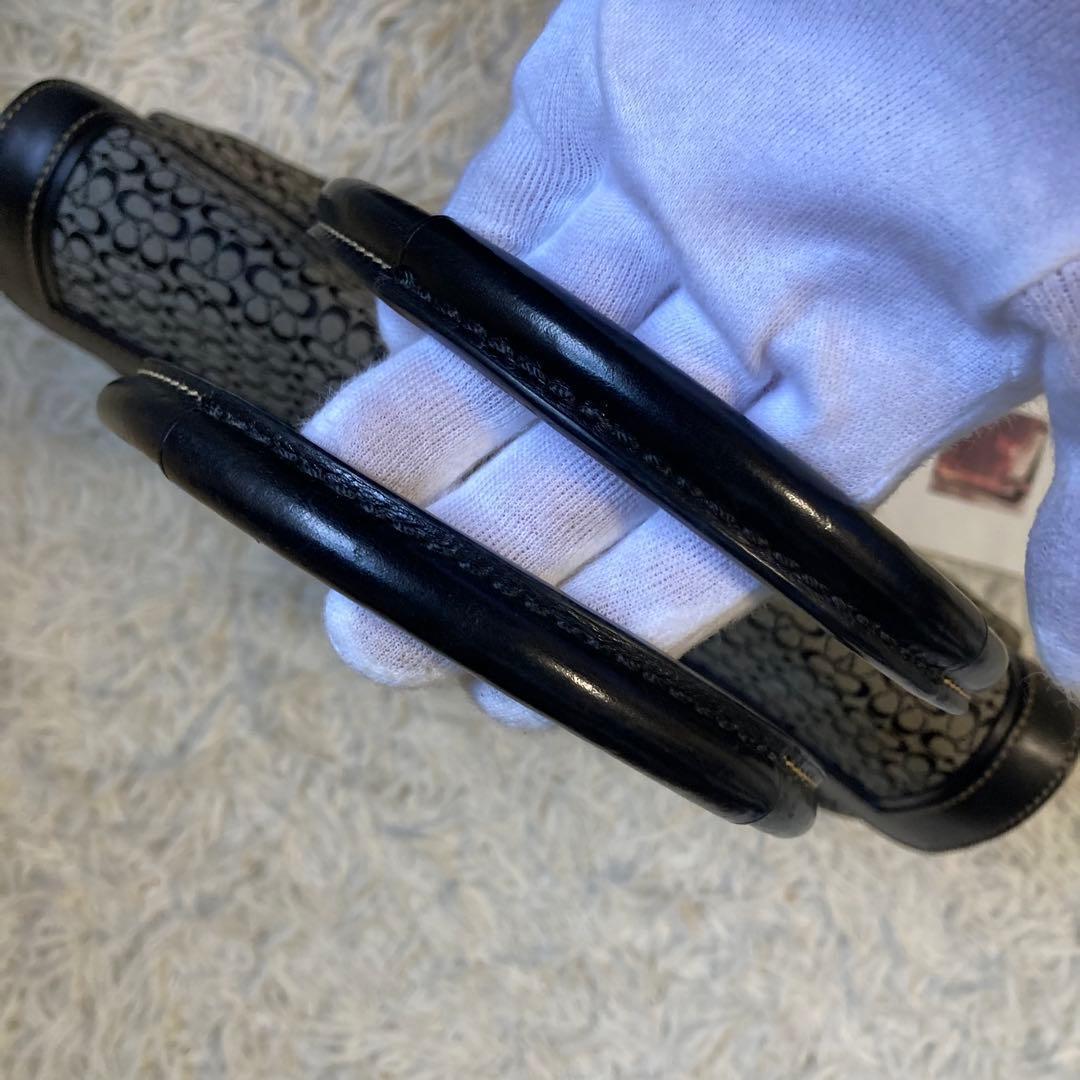 極美品 vintage coach old mini Boston flap