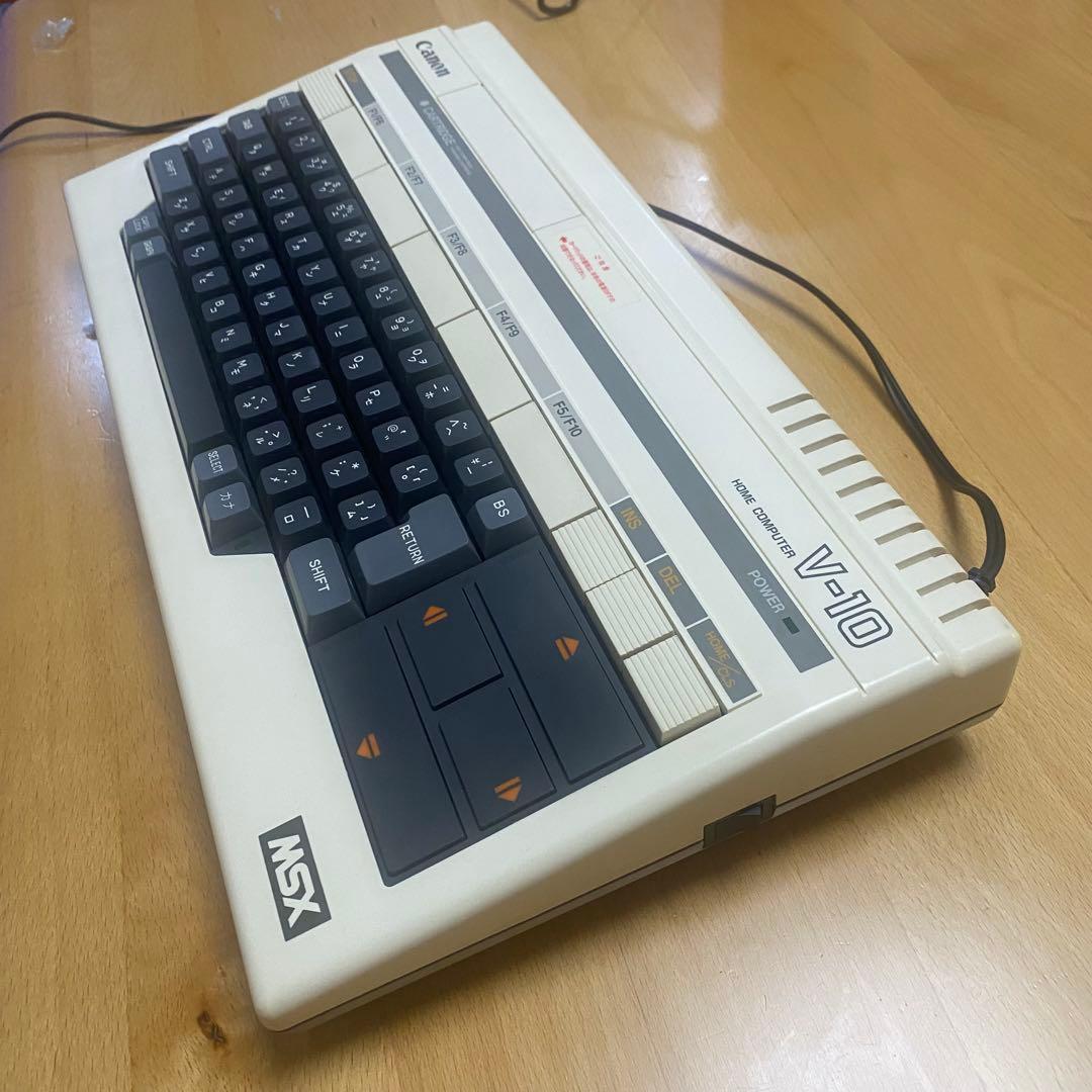 【レア希少】MSX Canon V10 コンピューター(起動確認済/解説書付属)