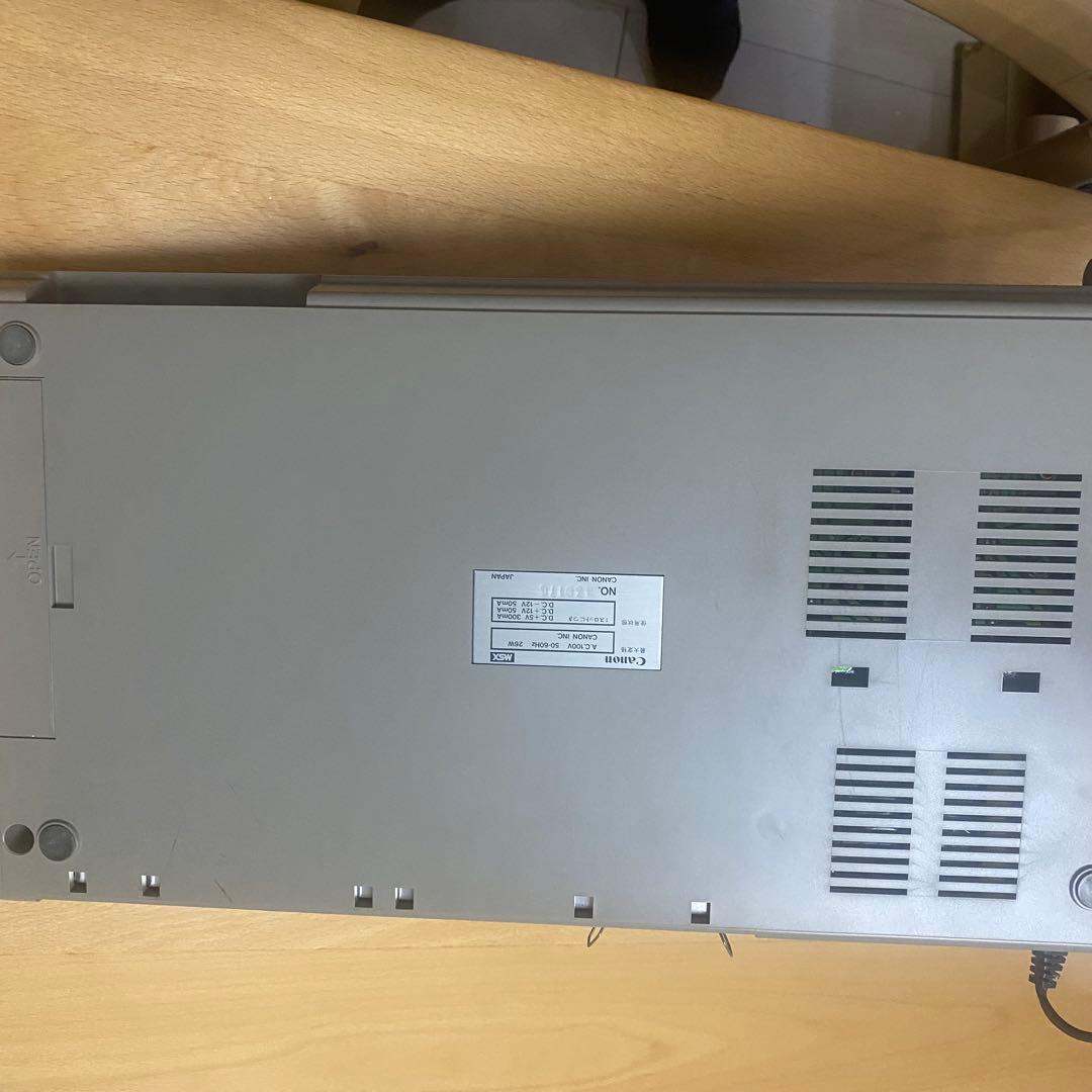 【レア希少】MSX Canon V10 コンピューター(起動確認済/解説書付属)