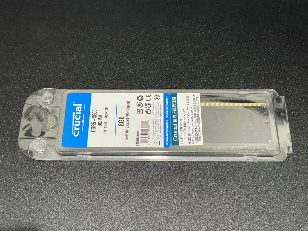 メモリー Crucial CT8G56C46U5 DDR5-5600 8GB