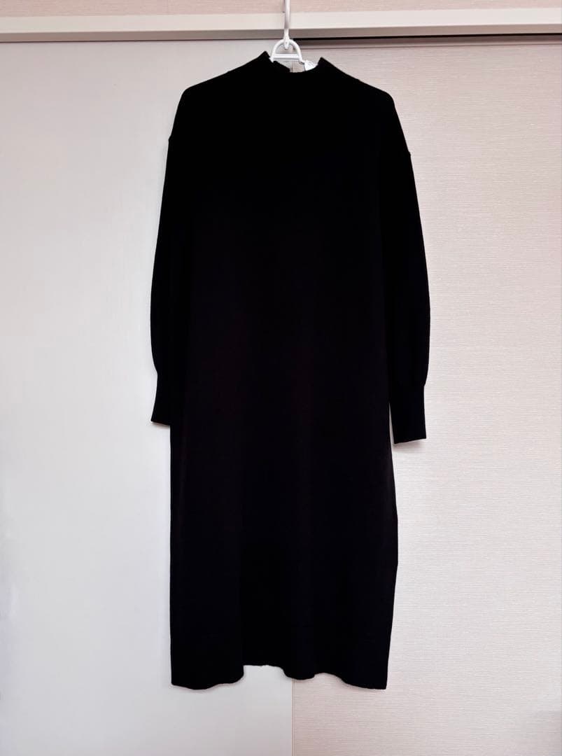完売　23区　ウールカシミヤブレンド ハイネック ワンピース　¥28,600