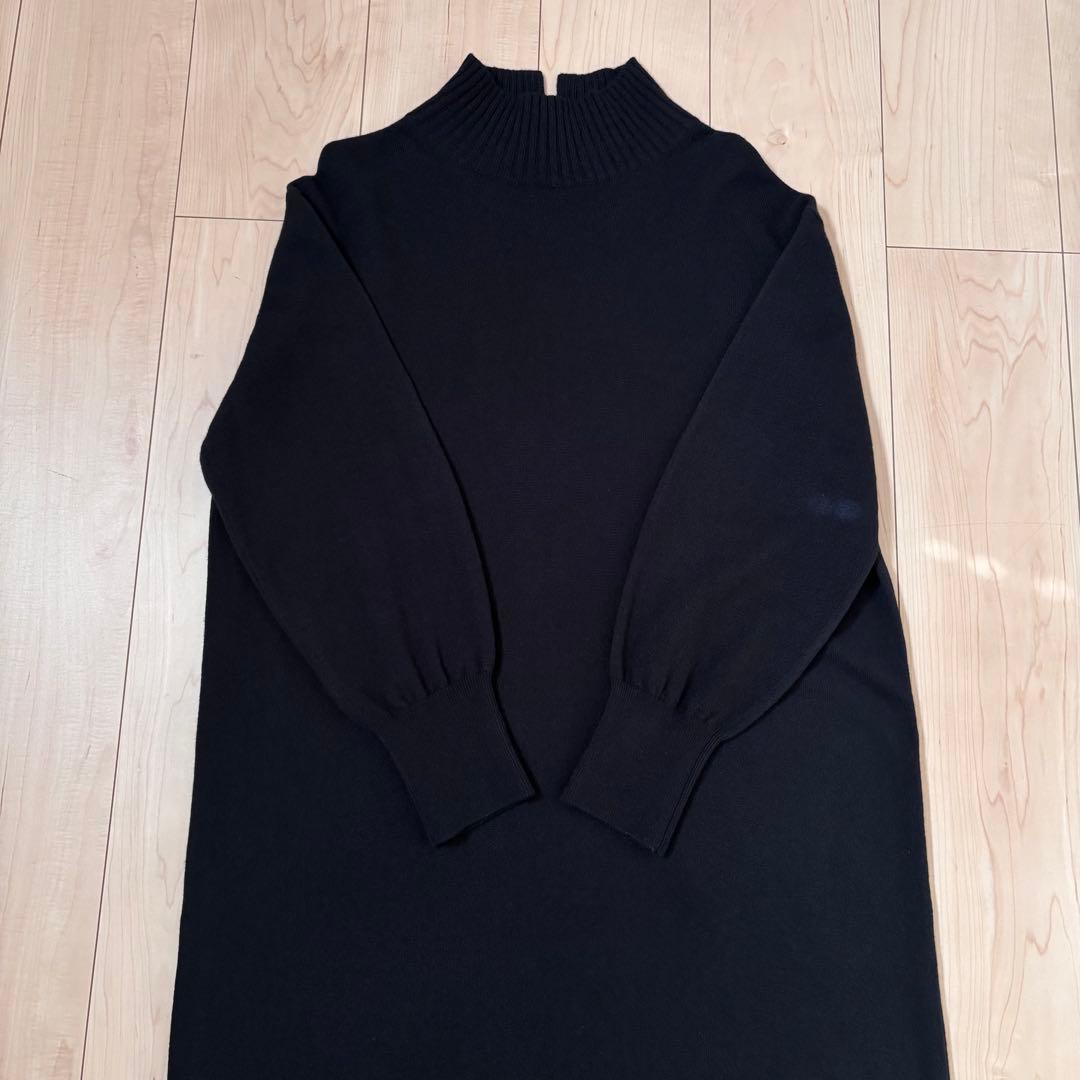 完売　23区　ウールカシミヤブレンド ハイネック ワンピース　¥28,600