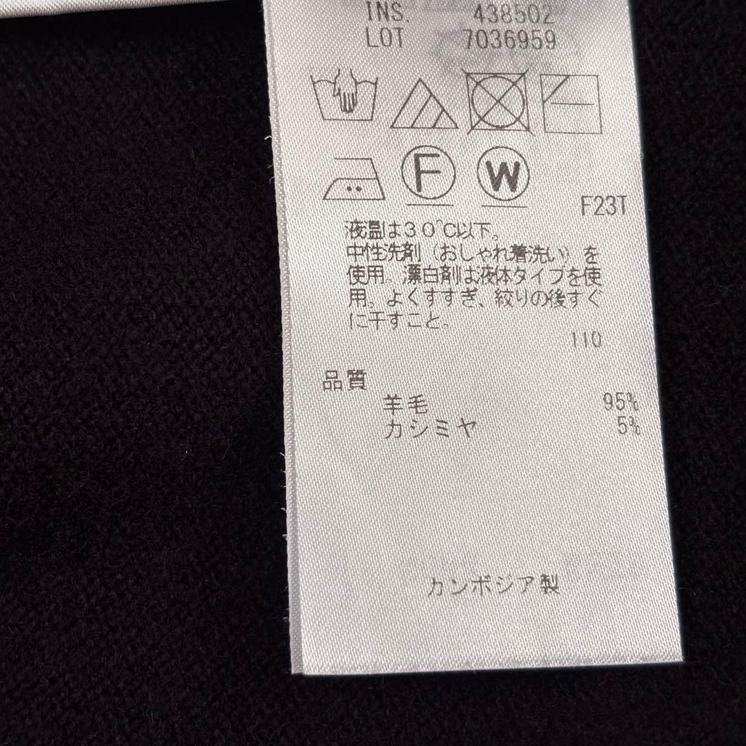 完売　23区　ウールカシミヤブレンド ハイネック ワンピース　¥28,600