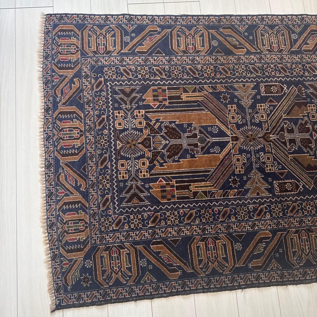 ペルシャ絨毯 170×115 紺