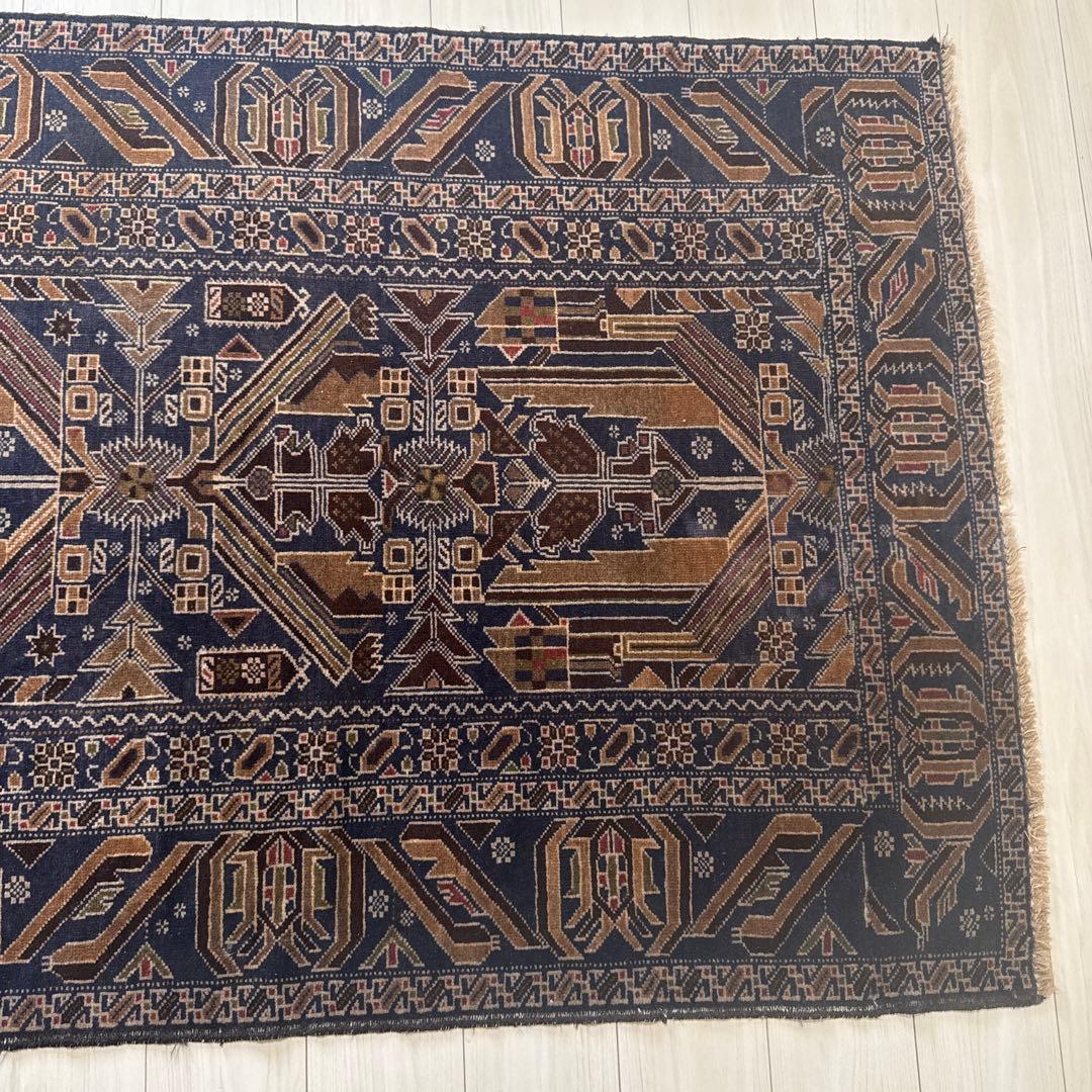 ペルシャ絨毯 170×115 紺