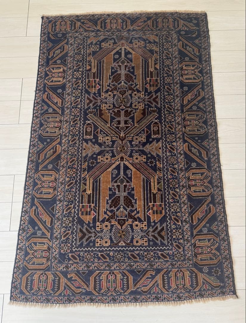 ペルシャ絨毯 170×115 紺