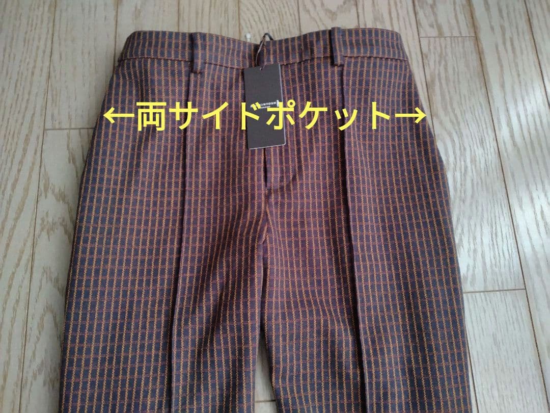 マッキントッシュ ロンドン チェックパンツ 38 昨年物 タグ付新品 4.3万