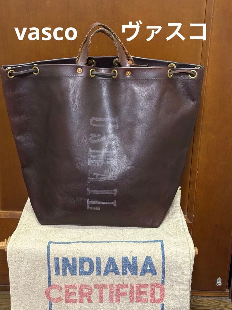 【美品】VASCO/ヴァスコ/レザーメールパースバッグ